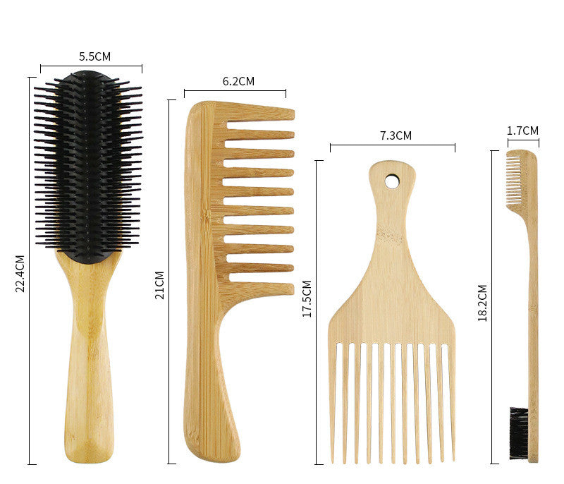 Big Tooth Smooth Hair Bamboo Comb