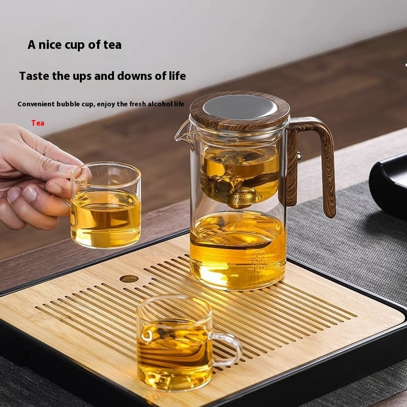 Separation Filtration One Click Magnetic Glass Tea Pot