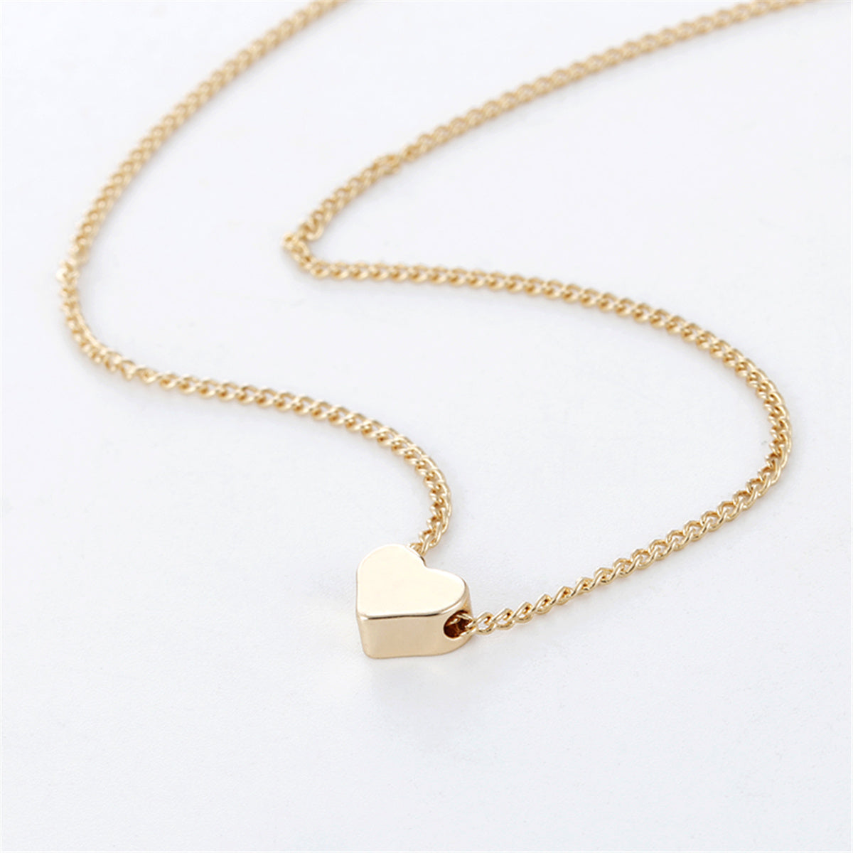 Simple Fashion Double-sided Love Pendant Necklaces