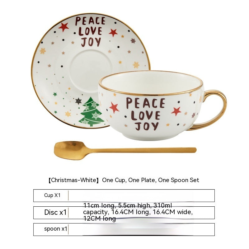 Ins Christmas Ceramic Cup
