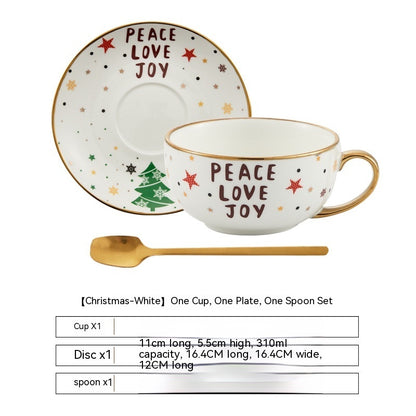 Ins Christmas Ceramic Cup