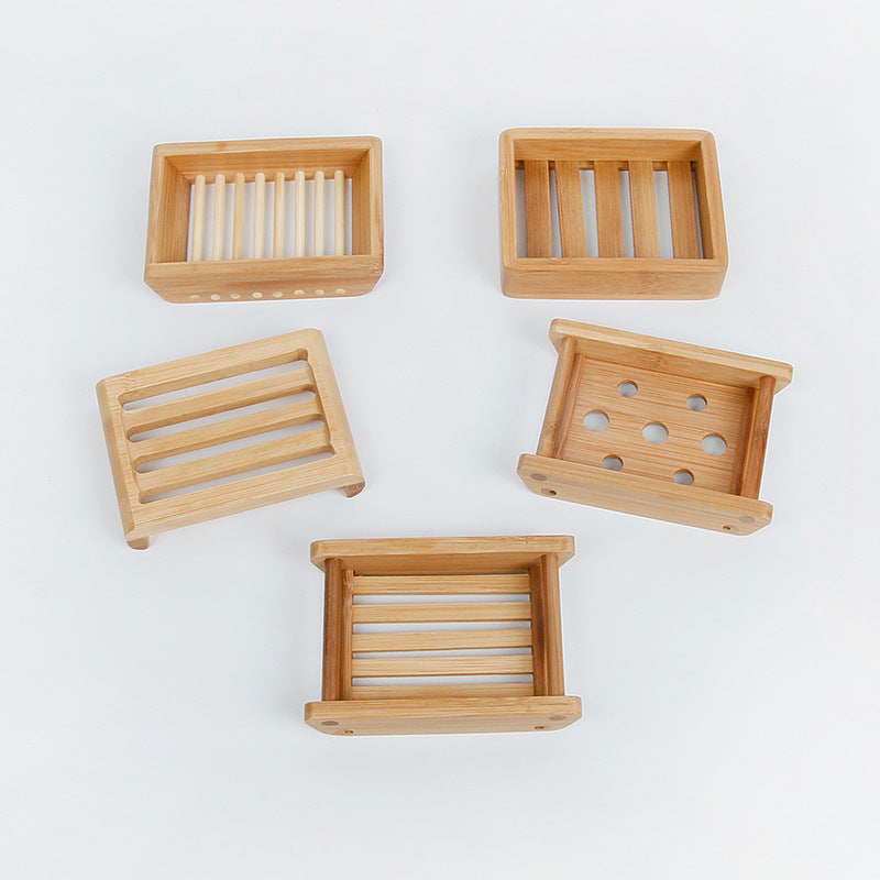 Bamboo and Wood Drain Soap Dish