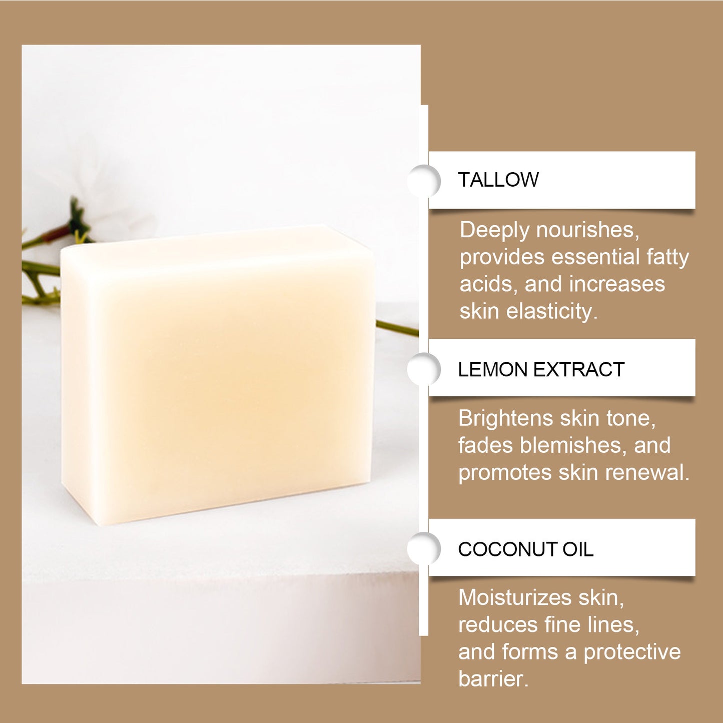 Tallow Body Cleaning Bath Moisturizing And Nourishing Soap