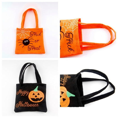 Halloween Spider Pumpkin Print Shoulder Bag