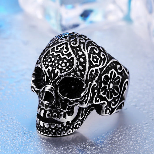 Hip Hop Skull Trendy Men's Personality Ring