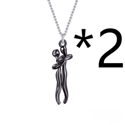 Affectionate Hug Fashion Punk Street Style Pendant Necklace