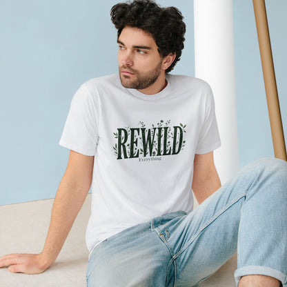 Rewild Everything T-Shirt — Botanical Nature Conservation Tee