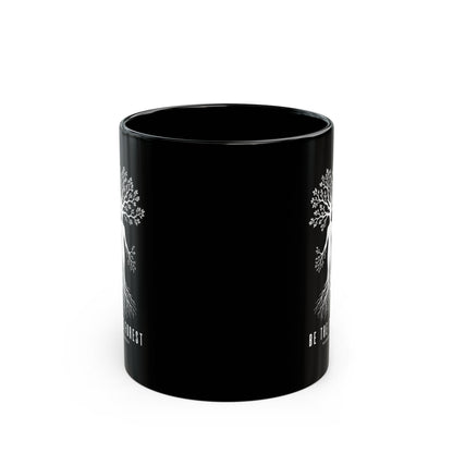Be The Forest Black Coffee Mug — Tree of Life Inspirational 11oz/15oz