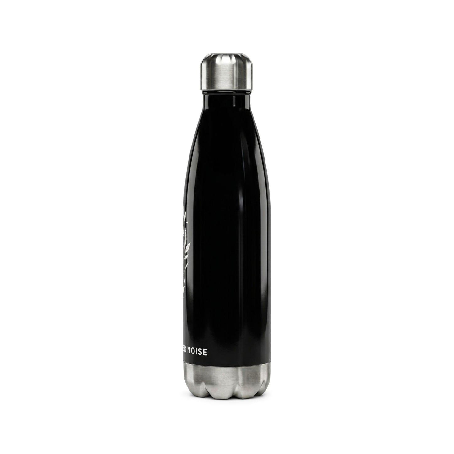 Nature Over Noise Stainless Steel Water Bottle — 17oz Insulated Eco Bottle