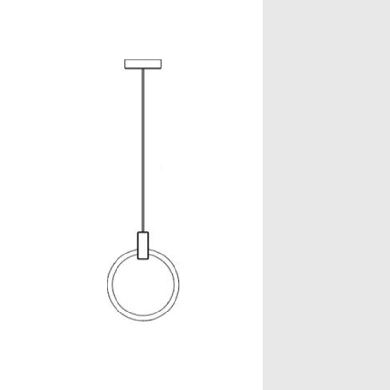 Round Ring Wooden Lamp