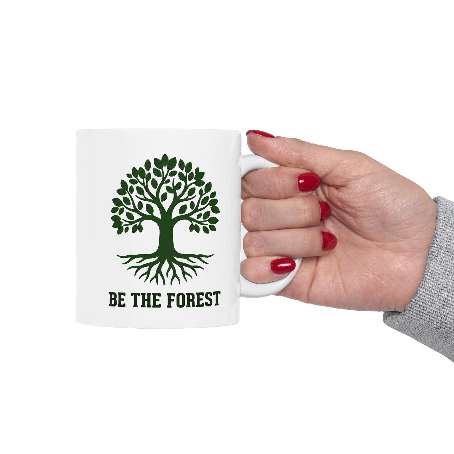 Ceramic Mug — Be The Forest Botanical Coffee Tea Cup (11oz/15oz)