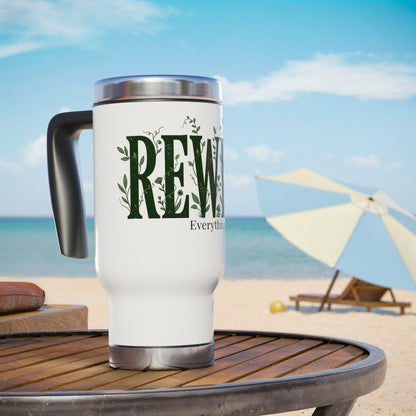 Rewild Everything Travel Mug — 14oz Stainless Steel Insulated Handle Mug