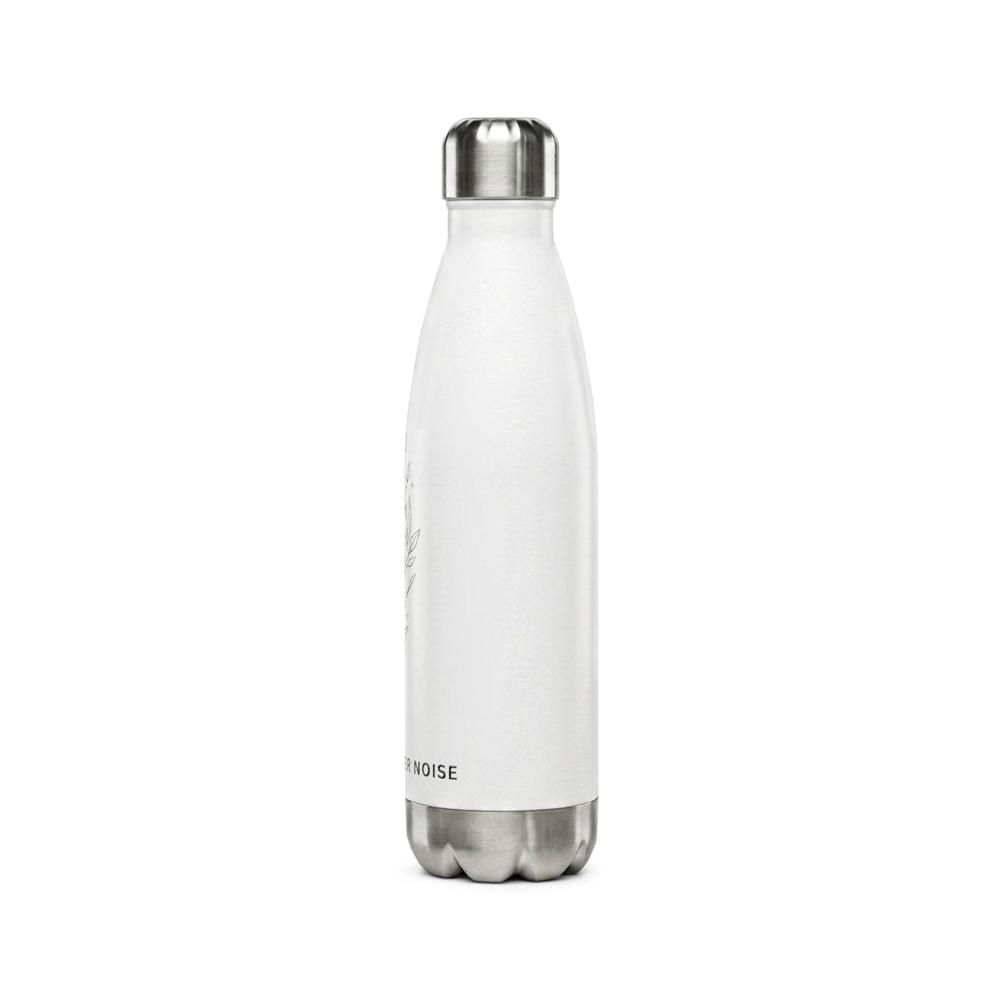 Nature Over Noise Stainless Steel Water Bottle — 17oz Insulated Eco Bottle
