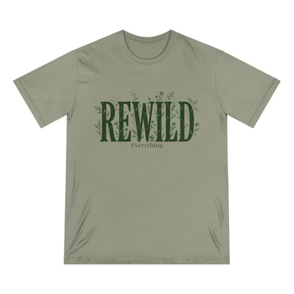 Rewild Everything T-Shirt — Botanical Nature Conservation Tee