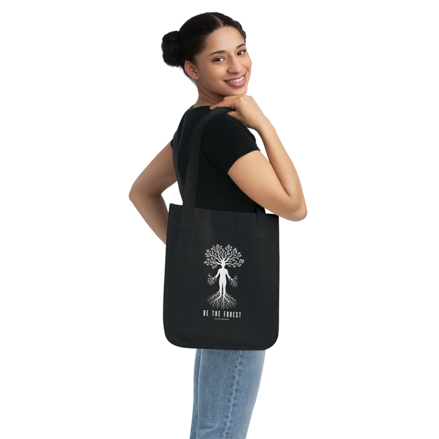 Tote Bag — "Be The Forest" Eco Canvas Tote for Nature Lovers