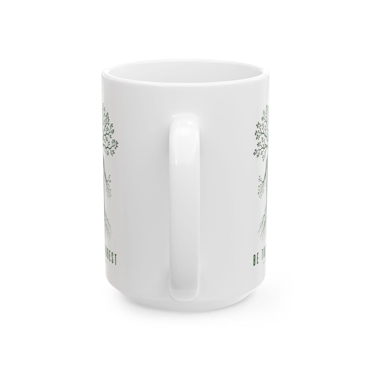 Herbal Tea Tree Ceramic Mug — Botanical Greenery 11oz & 15oz