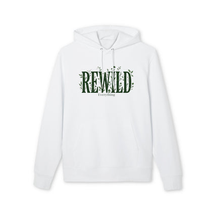 Rewild Hoodie — Botanical 'Rewild Everything' Eco Nature Sweatshirt