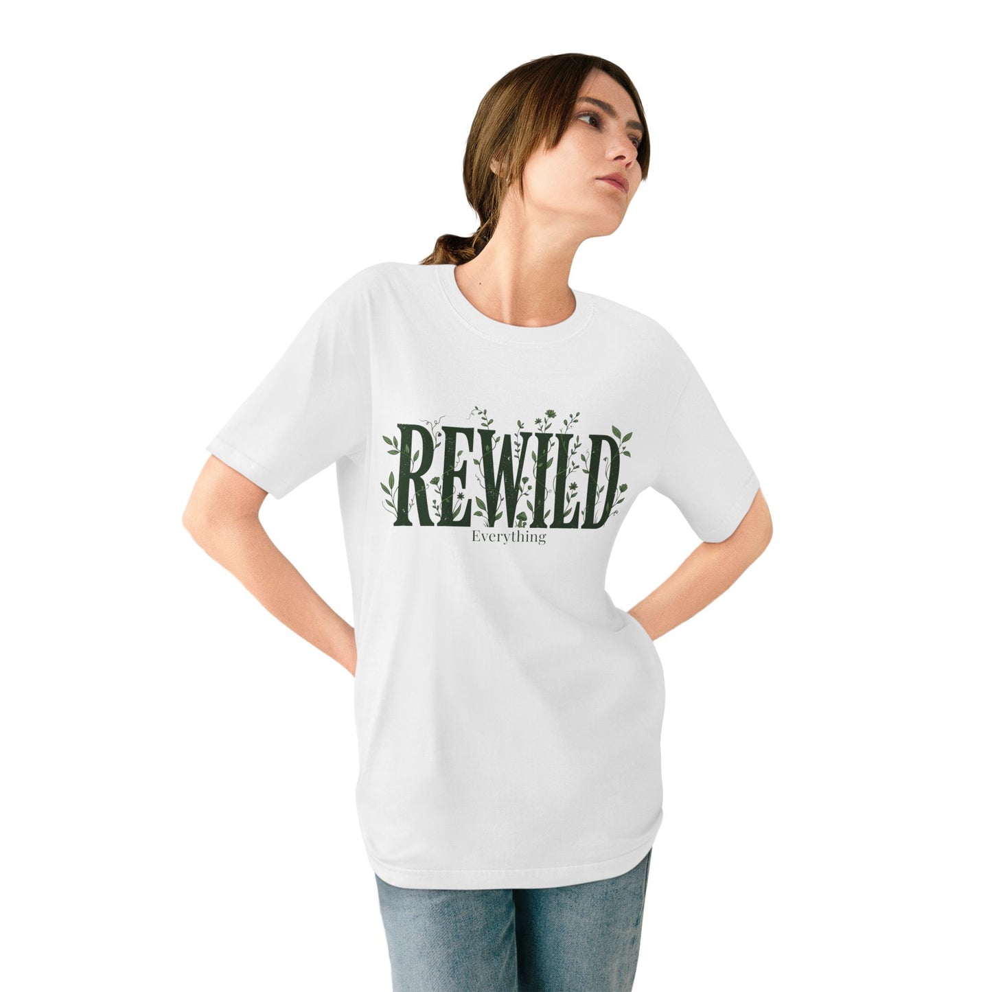 Rewild Everything T-Shirt — Botanical Nature Conservation Tee