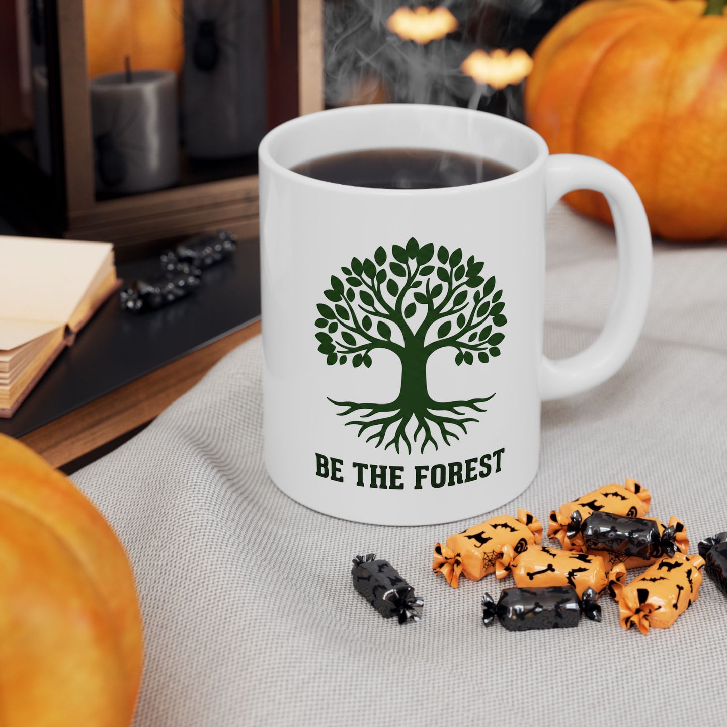 Ceramic Mug — Be The Forest Botanical Coffee Tea Cup (11oz/15oz)