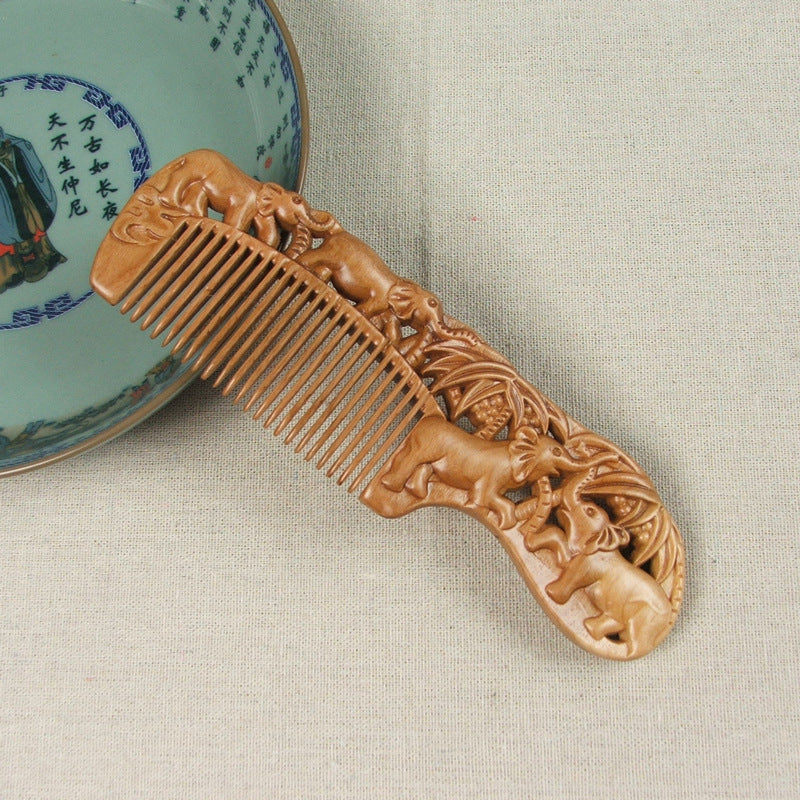 Carved Wooden Comb