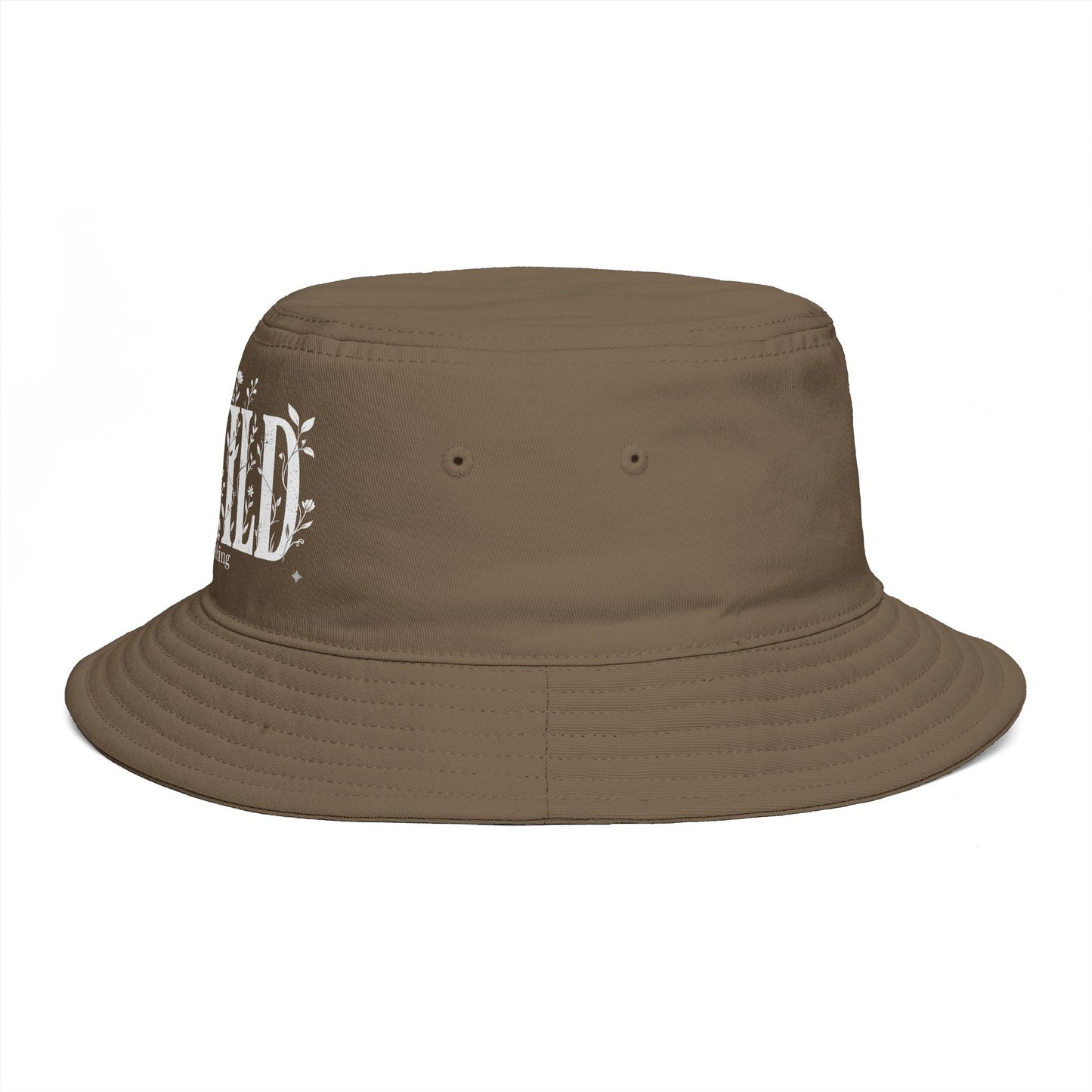 Rewild Everything Bucket Hat — Brown Outdoor Nature Hat