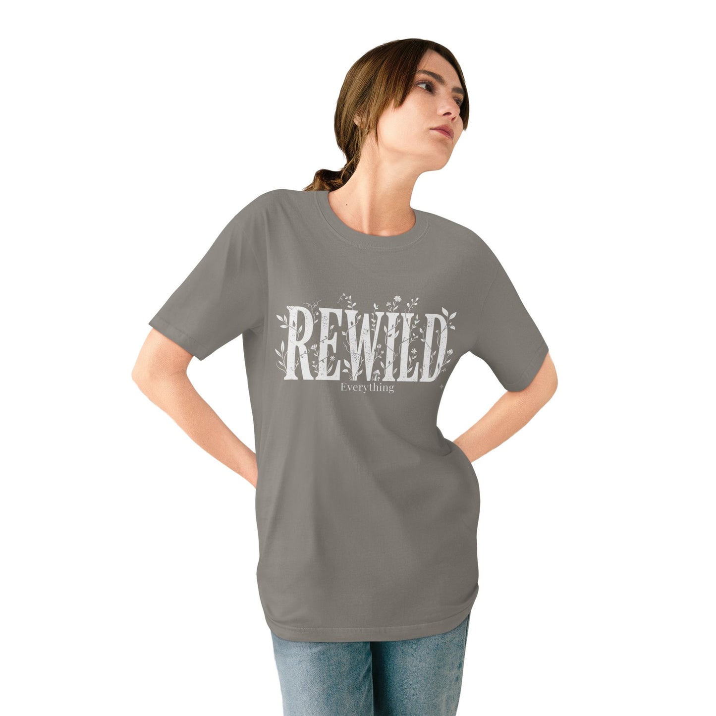 Rewild Everything T-Shirt — Botanical Nature Conservation Tee