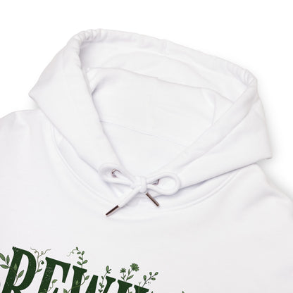 Rewild Hoodie — Botanical 'Rewild Everything' Eco Nature Sweatshirt