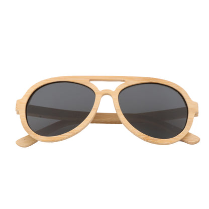 Unisex Wooden Frame Sunglasses