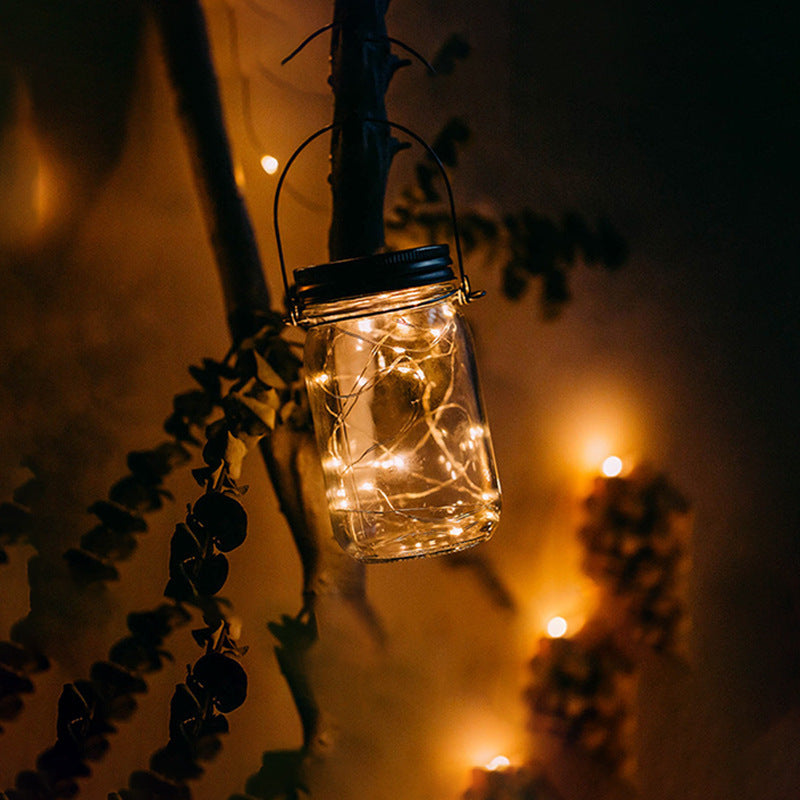 Solar Decoration Mason Jar Outdoor Hanging Light