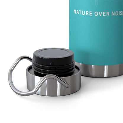 Nature Over Noise 22oz Vacuum Insulated Water Bottle — Stainless Copper-Lined Thermal Bottle