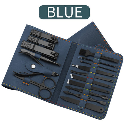 16pcs set Nail Clipper Cutter Trimmer Ear Pick Grooming Kit