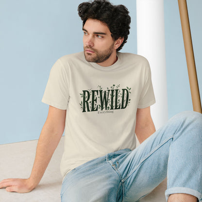 Rewild Everything T-Shirt — Botanical Nature Conservation Tee
