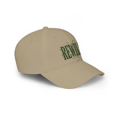 Rewild Everything Khaki Baseball Cap — Outdoor Nature, Conservation Hat