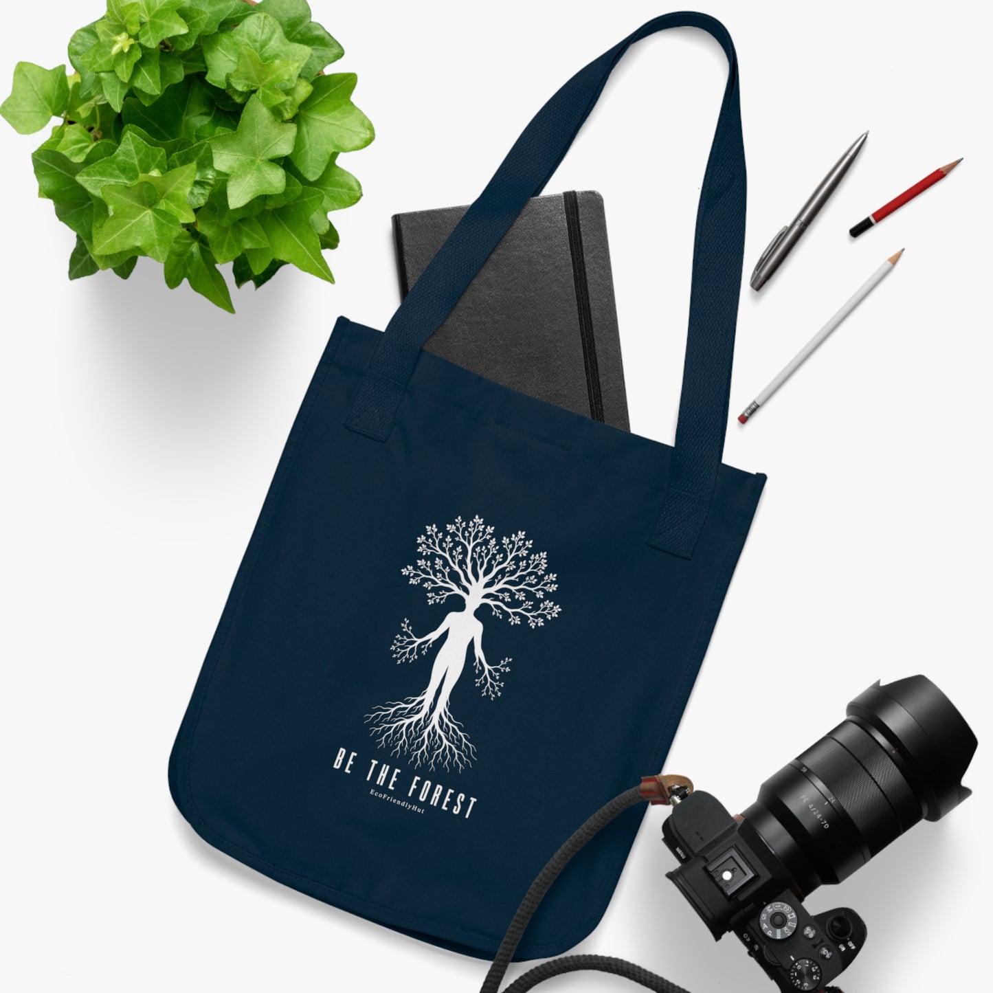 Tote Bag — "Be The Forest" Eco Canvas Tote for Nature Lovers