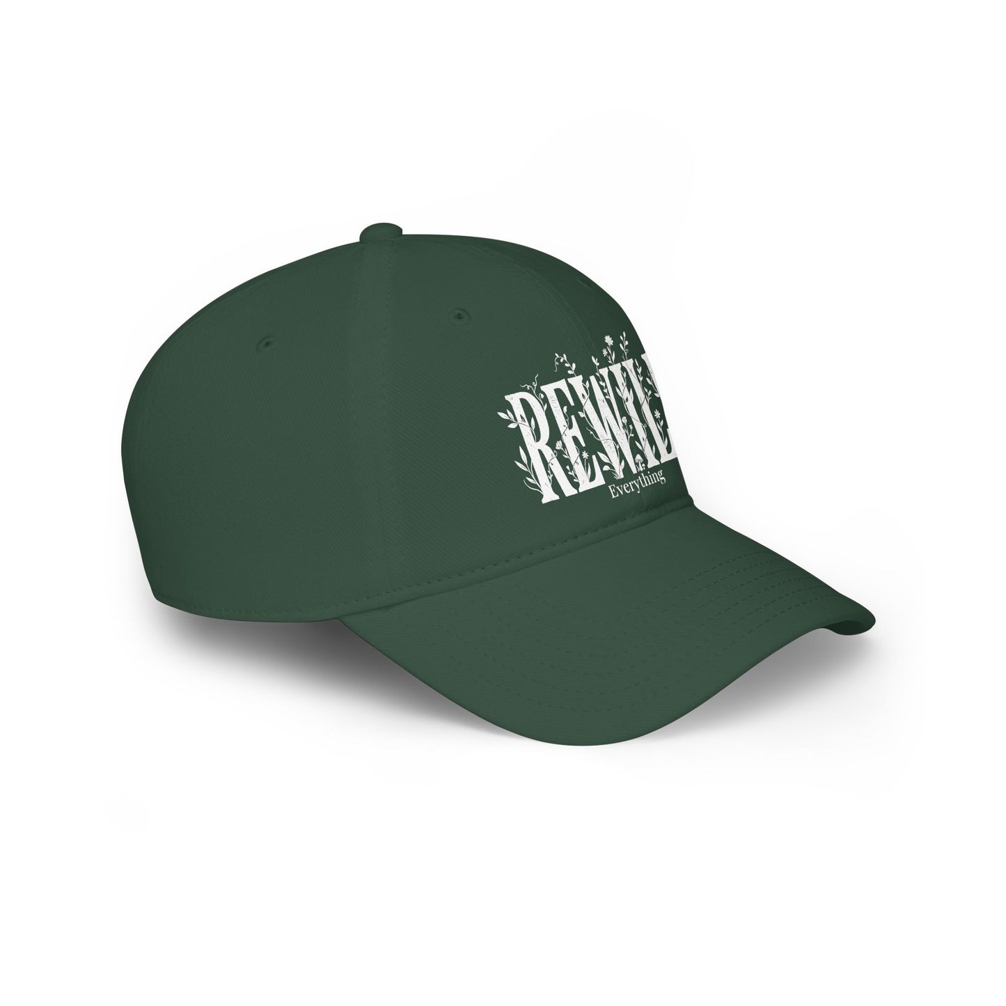 Rewild Everything Khaki Baseball Cap — Outdoor Nature, Conservation Hat