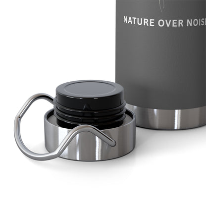 Nature Over Noise 22oz Vacuum Insulated Water Bottle — Stainless Copper-Lined Thermal Bottle