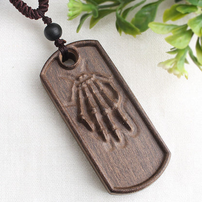 Ancient Long Sweater Wooden Chain