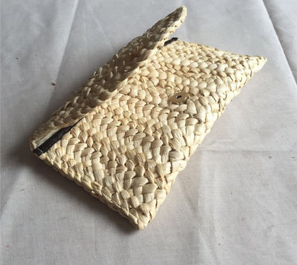 Hand-woven Corn Husk Clutch