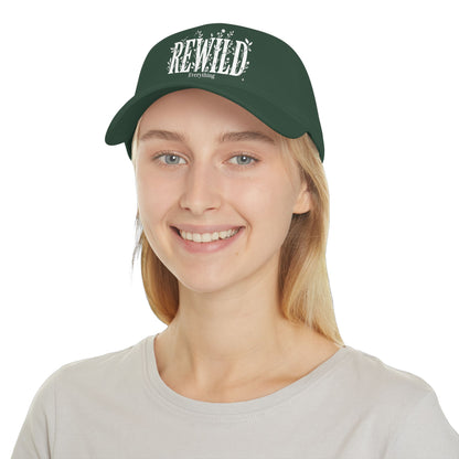 Rewild Everything Khaki Baseball Cap — Outdoor Nature, Conservation Hat