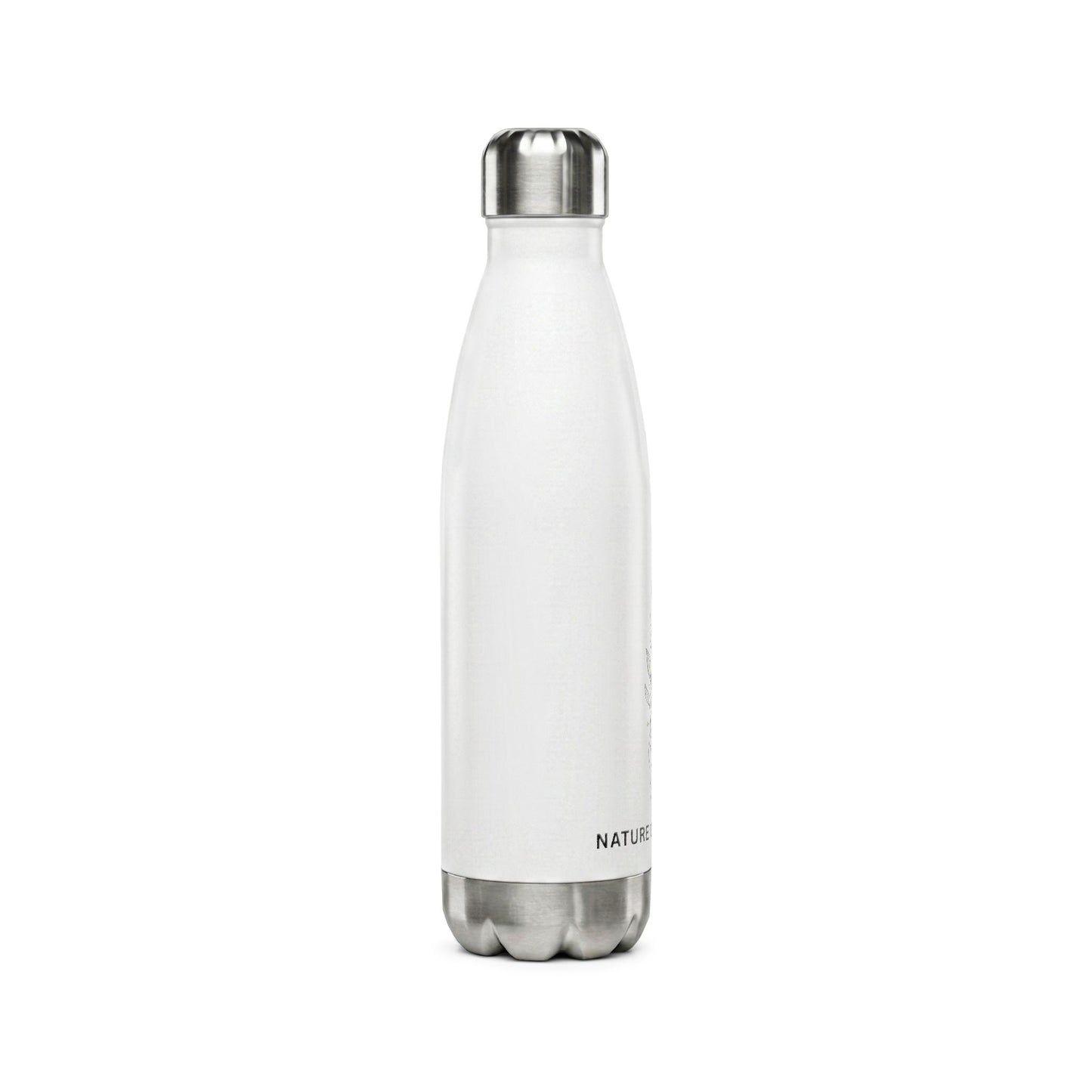 Nature Over Noise Stainless Steel Water Bottle — 17oz Insulated Eco Bottle