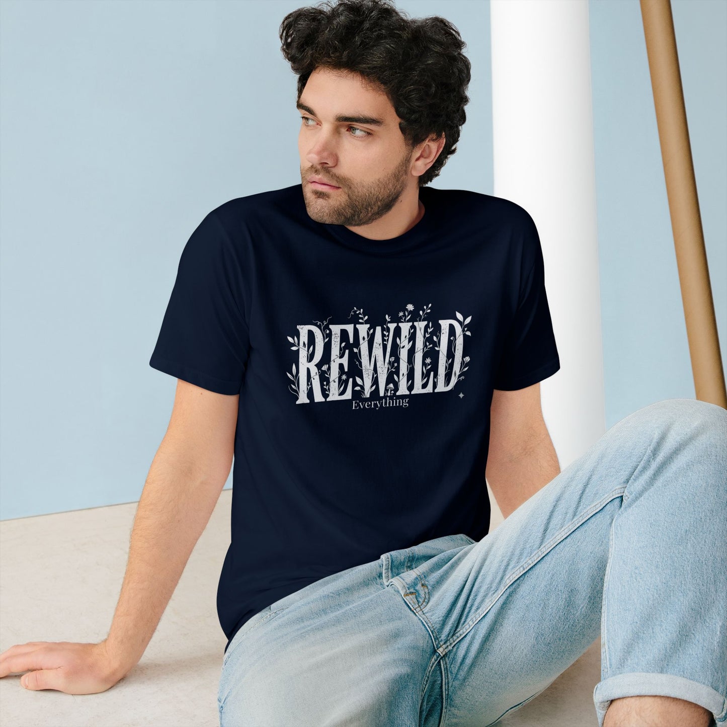 Rewild Everything T-Shirt — Botanical Nature Conservation Tee