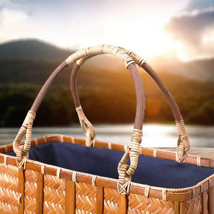 Bamboo Woven Handbag