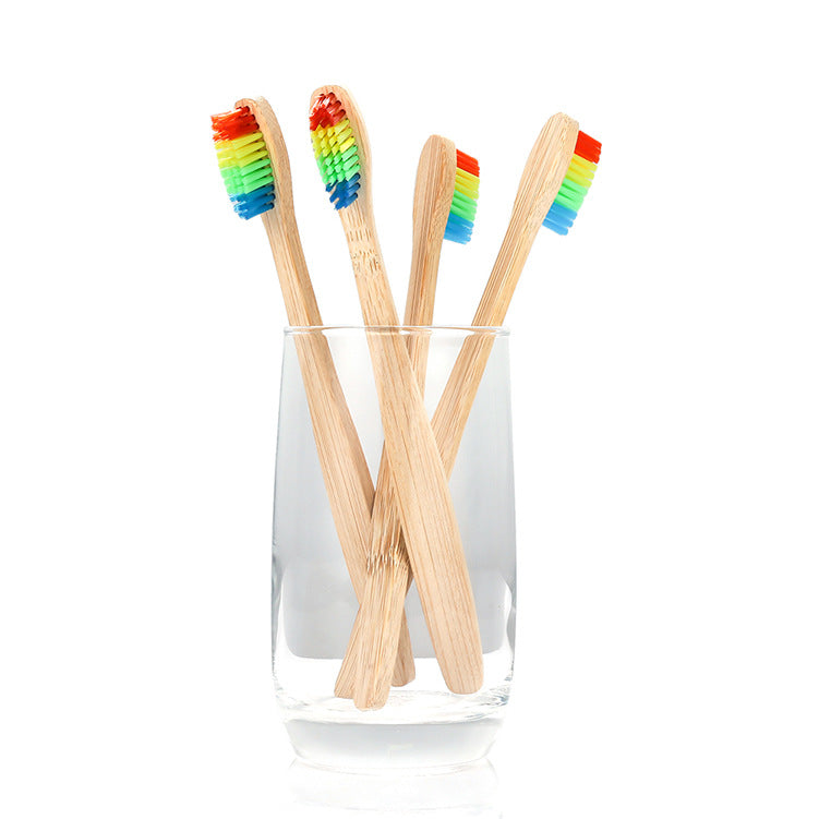 Rainbow Bamboo Toothbrush