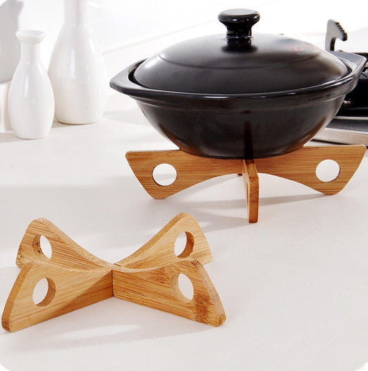 Bamboo Trivet & Steaming Mat — Woven Heat-Resistant Table Mat