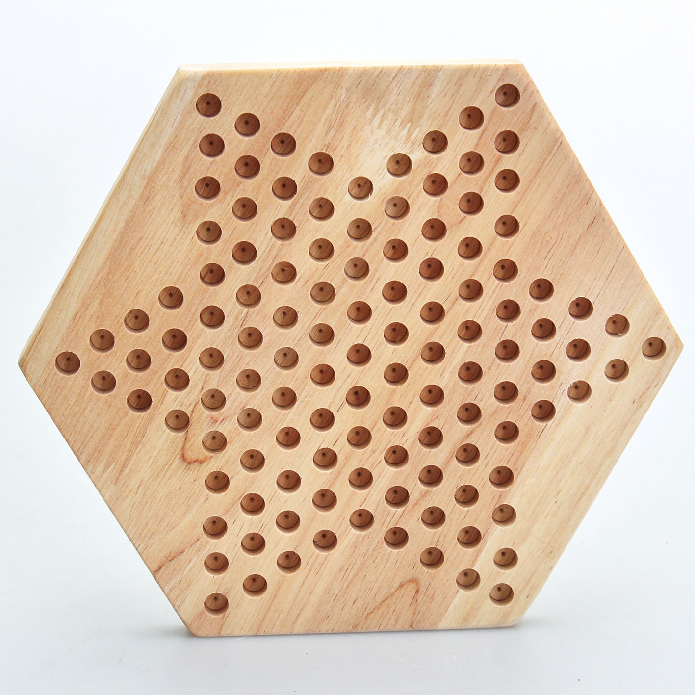 Hexagon Checkers Wooden Puzzle