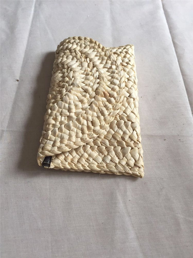 Hand-woven Corn Husk Clutch