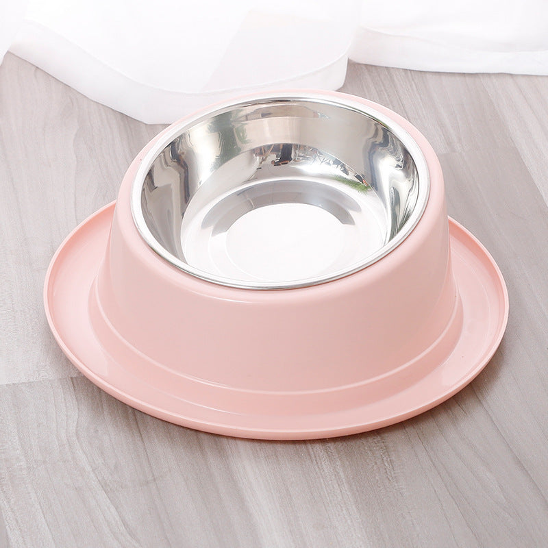 Domestic Stainless Steel Non-Slip Tilting Cat Bowl