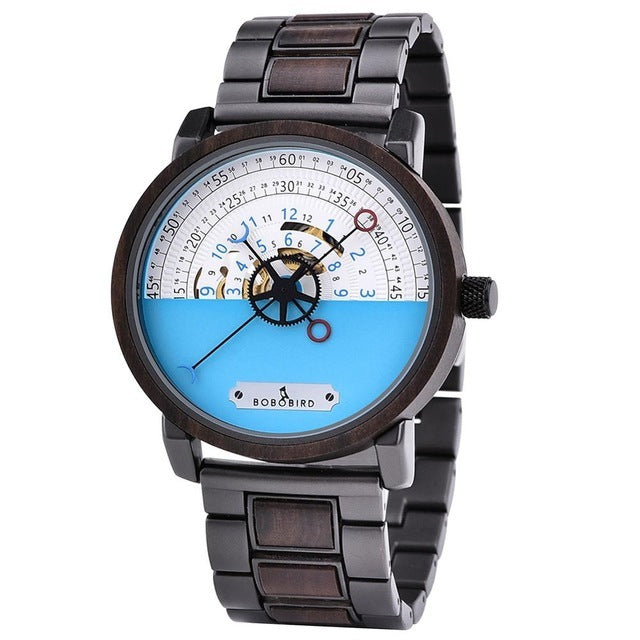 Wooden Hand Mounted Waterproof Christmas Gift Watch