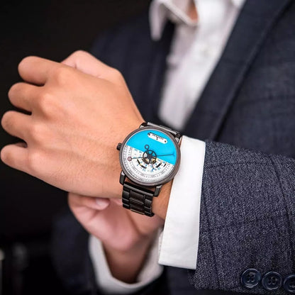 Wooden Hand Mounted Waterproof Christmas Gift Watch