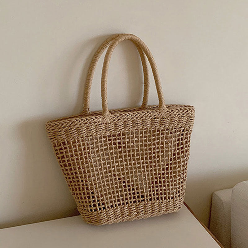 Hand-Woven Straw Bag